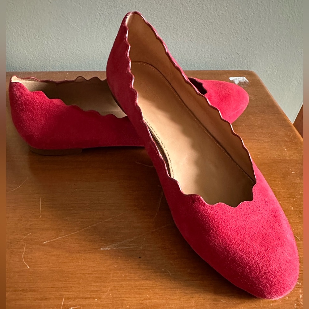 j.Crew Suede Ballet Flats
